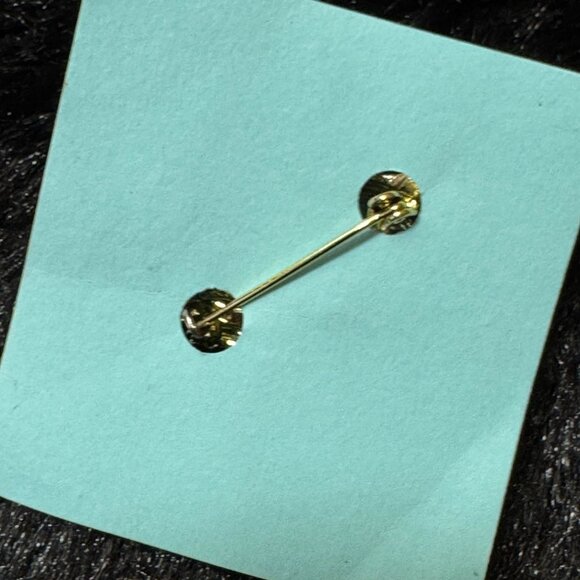 Vintage Gold-Tone Cat Brooch With Textured Finish & Moveable Eyes - Picture 4 of 5